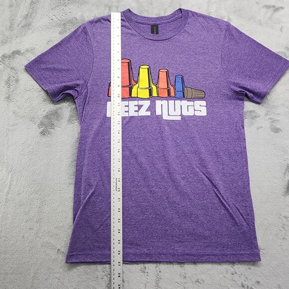 Gildan Shirt Mens S Heathered Purple Crew Neck Nuts Electrician Funny Engineer - Picture 8 of 9